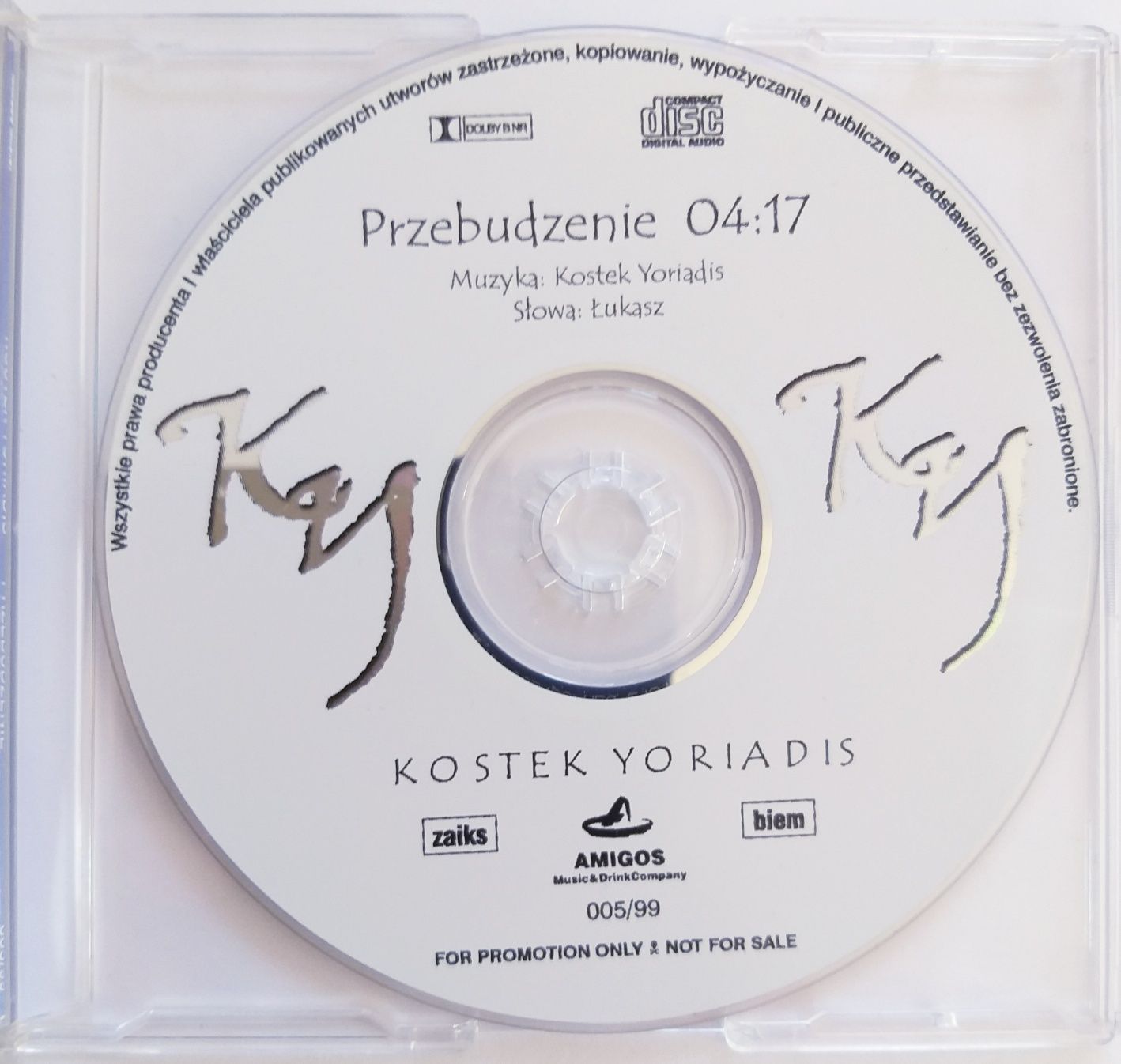 CDs Konstanty Yoriadis Przebudzenie 1999r Kostek Costec Human