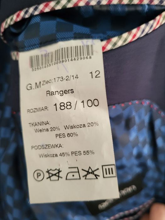 Garnitur męski Recman rozmiar 188/100