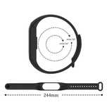 Opaska do XIAOMI MI BAND 5/6/7 czarna