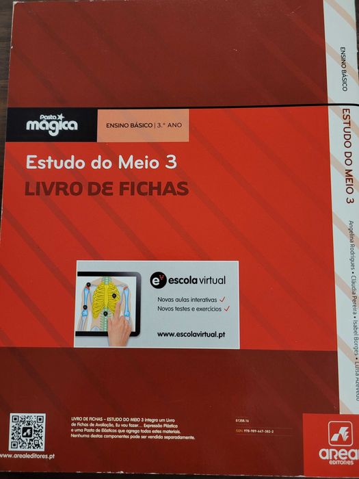 Estudo do Meio 3° Ano Fichas de Avaliação + Livro de Fichas - Areal