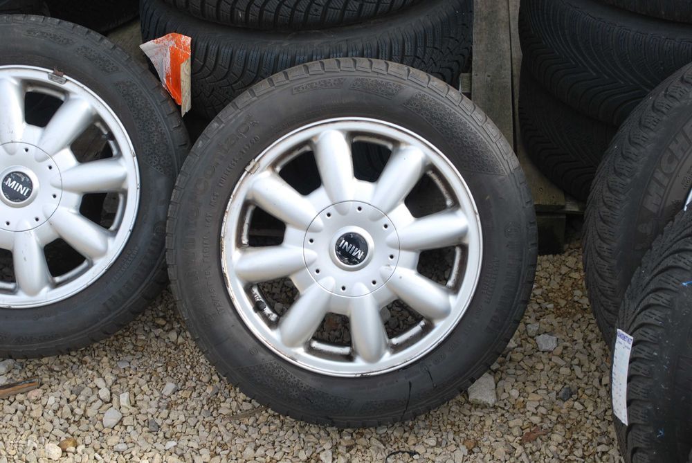 Koła 175/65 R15 4x100 Oryginalne alufelgi + opony zimowe MINI Cooper