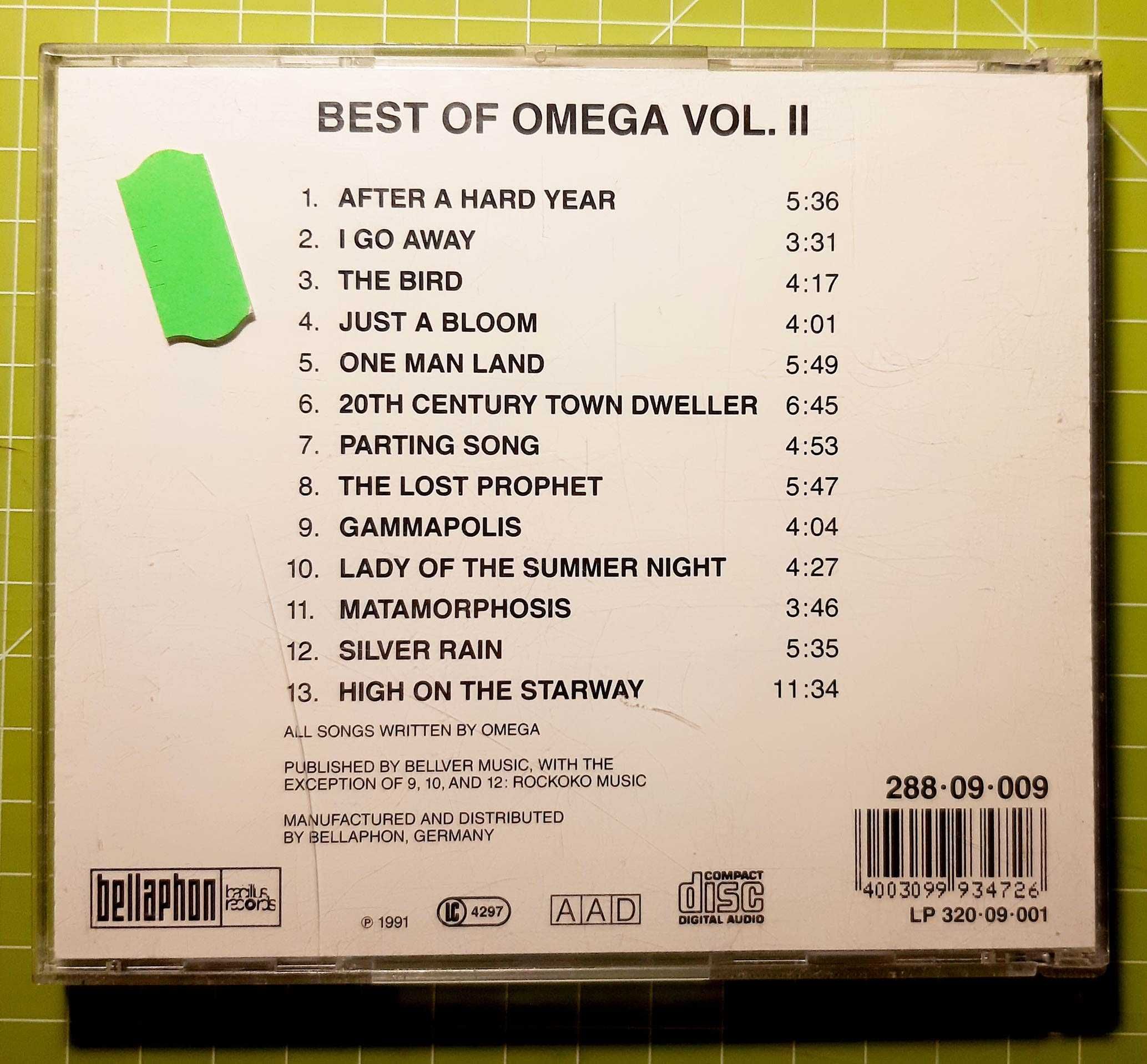 Płyty CD – Omega - Best Of Omega Vol. II,  UNIKAT okazja!