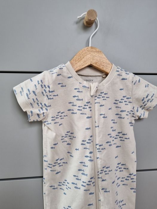 Rampers beżowy w rybki Lindex 62