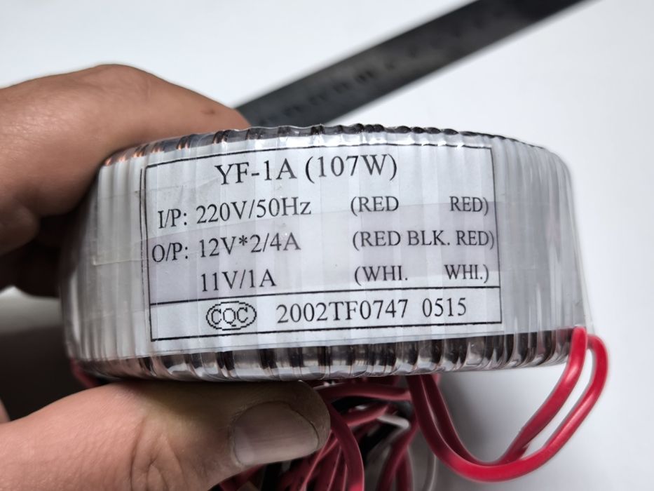 Новий. Тороидальный трансформатор 220 12*2/4 11/1 . YF-1A (107W)