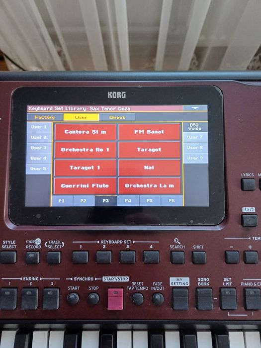 Semple Korg Pa 600.700.900.1000.2x.3x.4x.