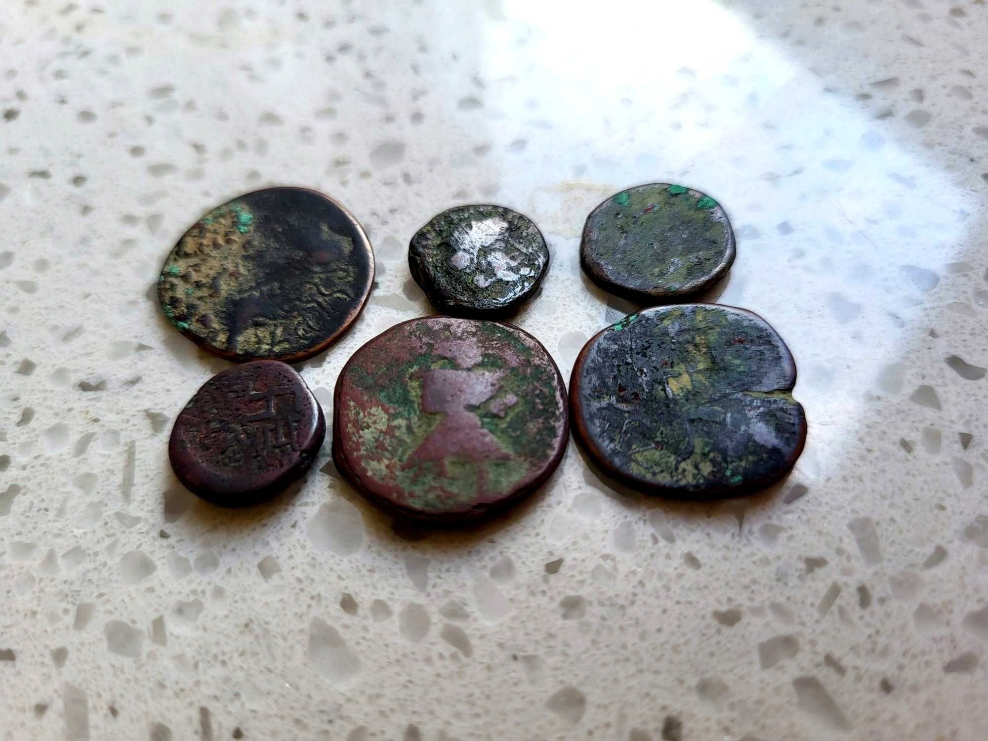 LOT monet antycznych Parata Rachas Indie Drachmy - zestaw 6 sztuk!