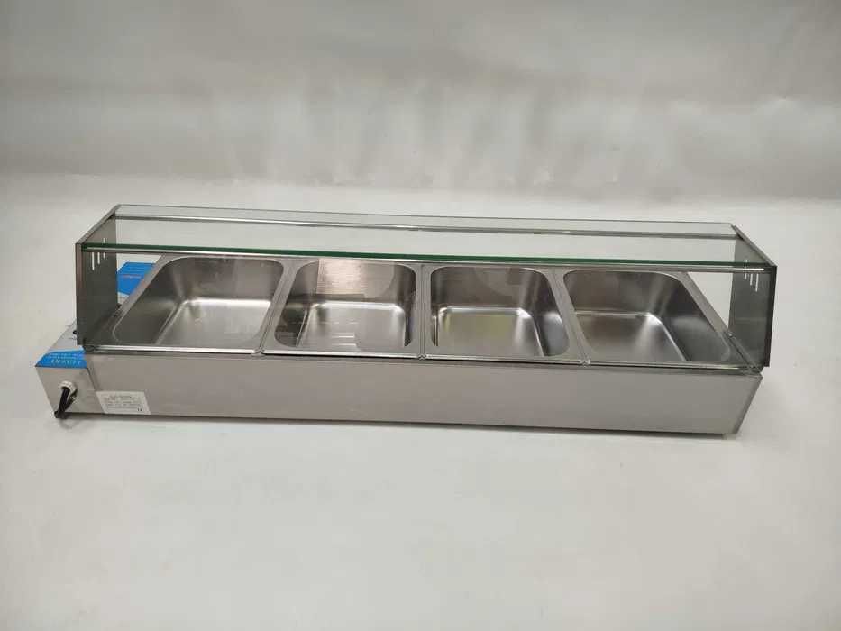 Vitrine Banho-Maria Com Cuvetes GN 1/2- NOVA