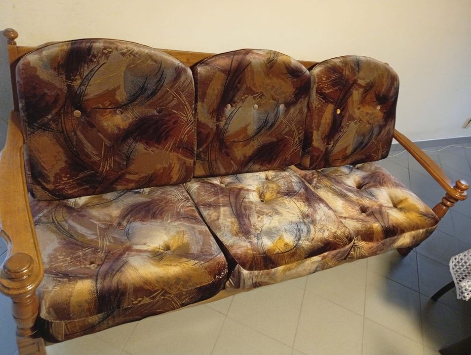 Wypoczynek dębowy salonowy