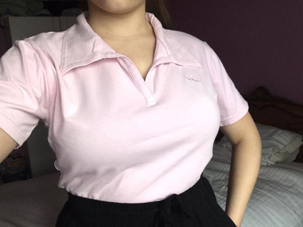 Polo de mulher rosa