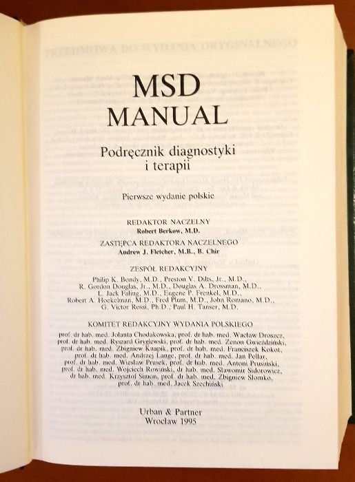 MSD Manual. Podręcznik diagnostyki i terapii Robert Berkow