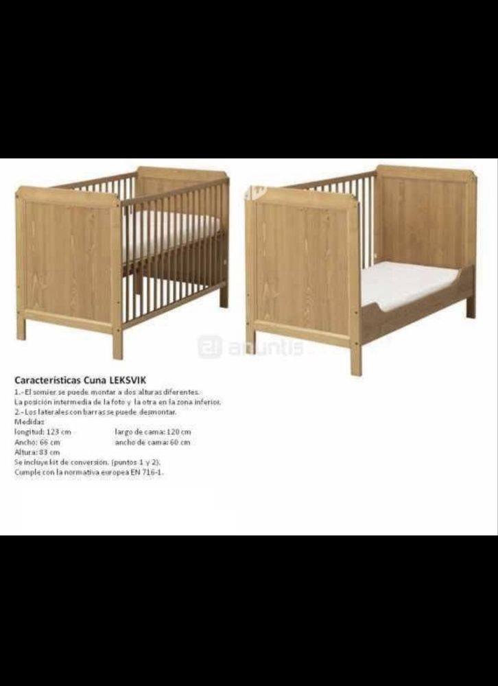 Berço ikea com colchao