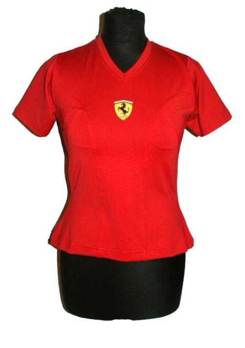 Ferrari sportowa koszulka damska T shirt moto S