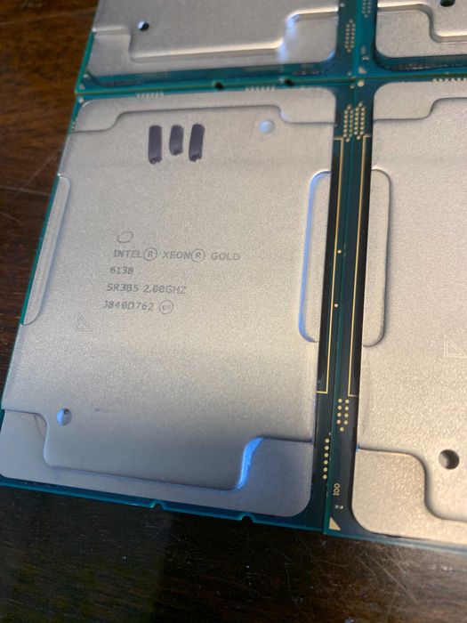 Xeon Gold 6138 (20 ядер/40 потоків) 3.70 GHz