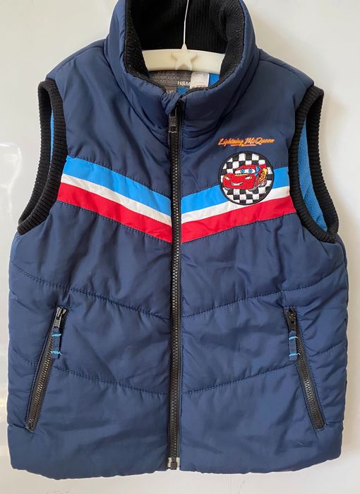 HM Kamizelka, bezrękawnik puffer ZYGZAK MCQUEEN ROZMIAR 128
