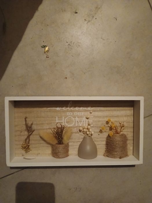 Tacka ozdobna witamy w naszym domu po angielsku vintage