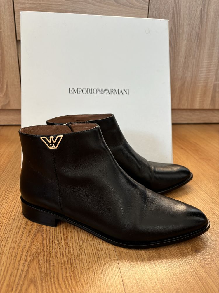 Emporio Armani / botki / sztyblety / roz. 40 / skóra naturalna