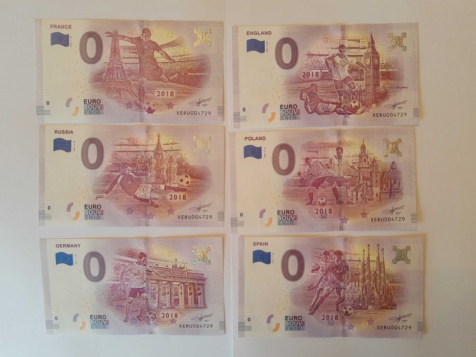 Notas 0 euros souvenir Castelo de S. Jorge 2017/Camp Nou / Lucky Luke