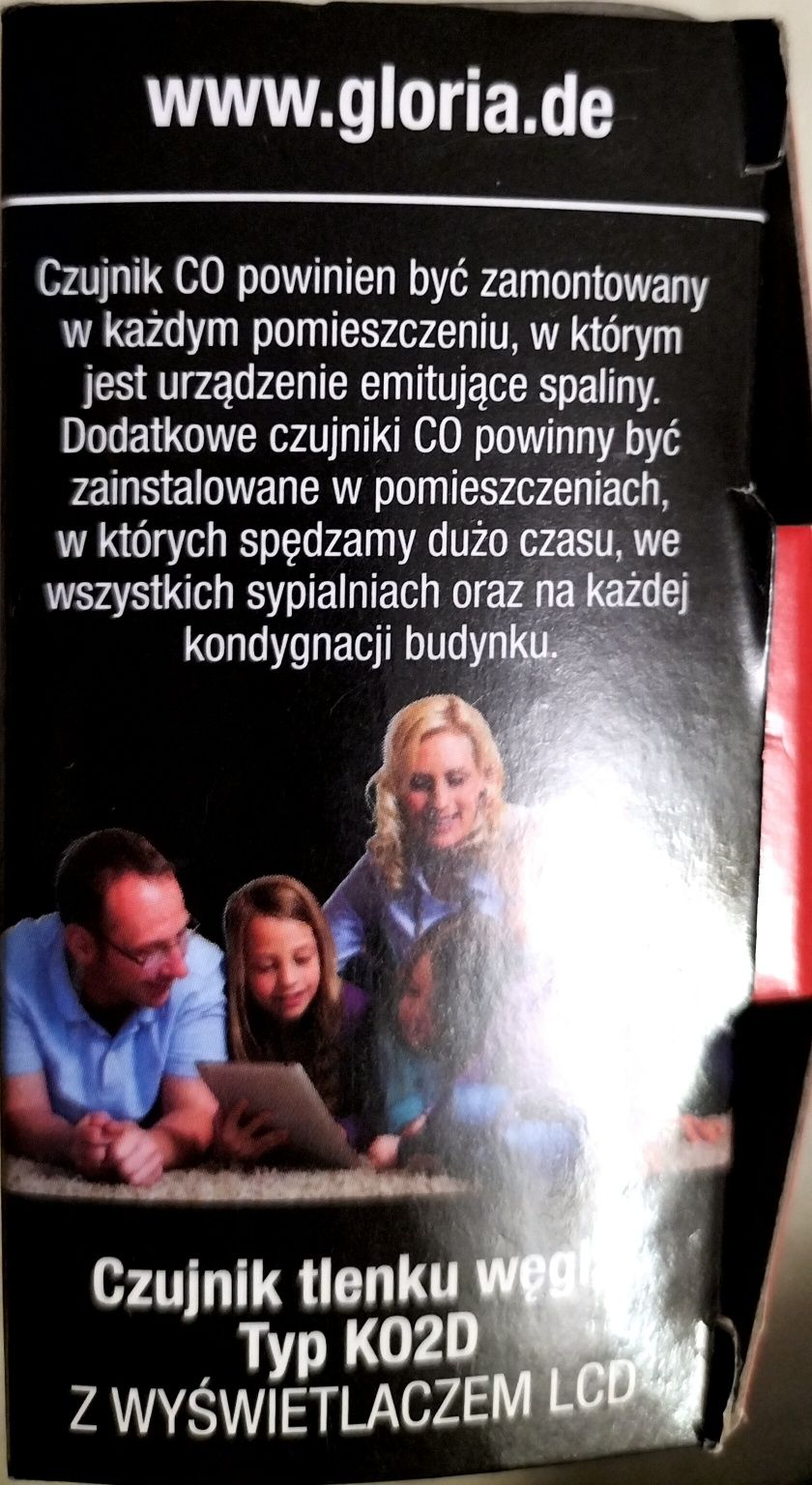 Nowy Czujnik tlenku węgla