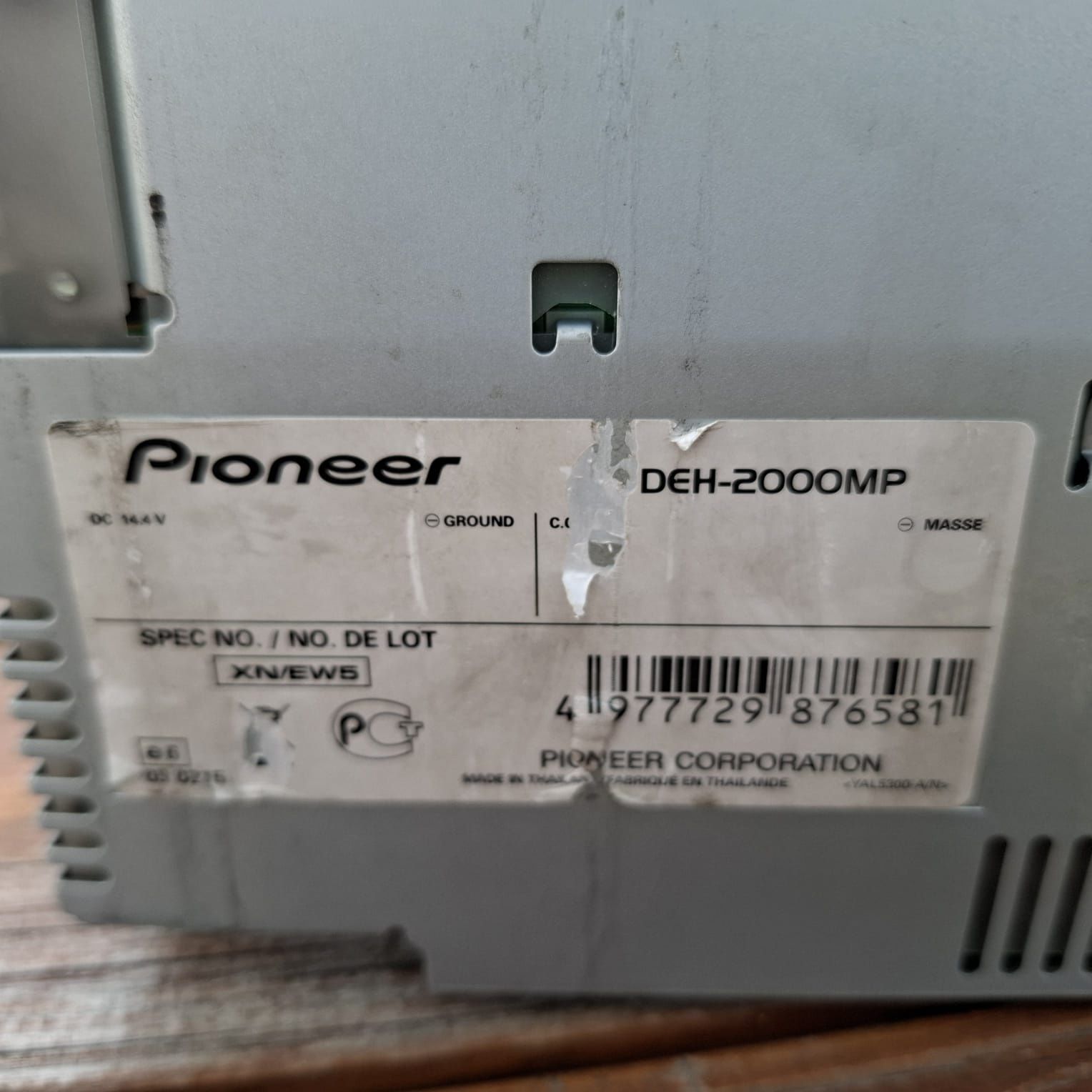 Pioneer DEH-2000MP XP/EW5
