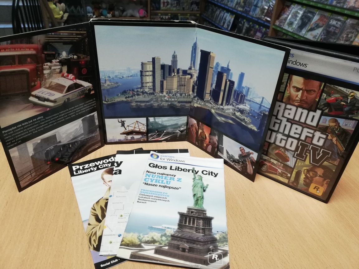 PC GTA IV Polskie Wydanie Mapa Przewodnik Grand Theft Auto 4