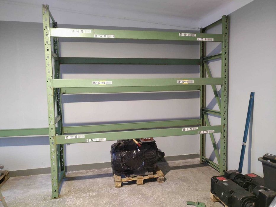 Niemiecki metalowy regał paletowy GEMAC wys 270cm, dł 280cm, gł 80cm
