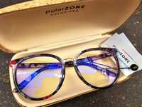 Damskie okulary zerówki nowe marki Polarzone modne