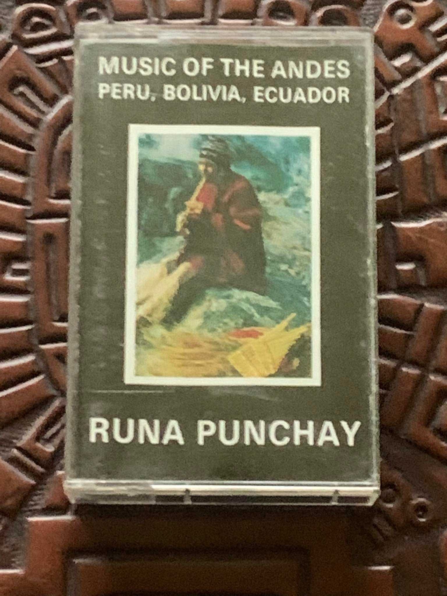 Runa Punchay - Music Of The Andes -Peru, Bolivia, Ecuador- Kaseta- BDB