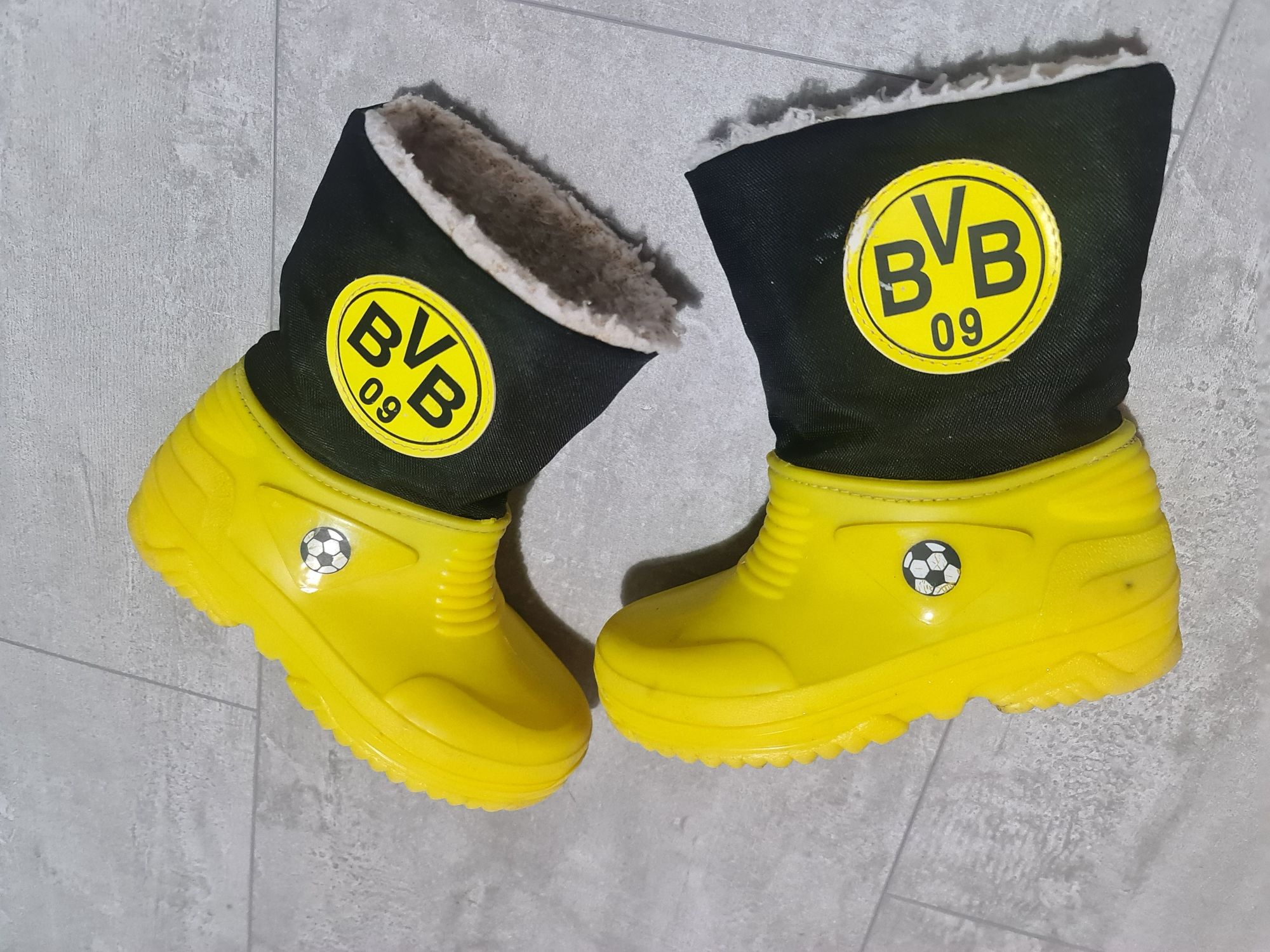Kalosze ocieplane śniegowce BVB Dortmund r. 29