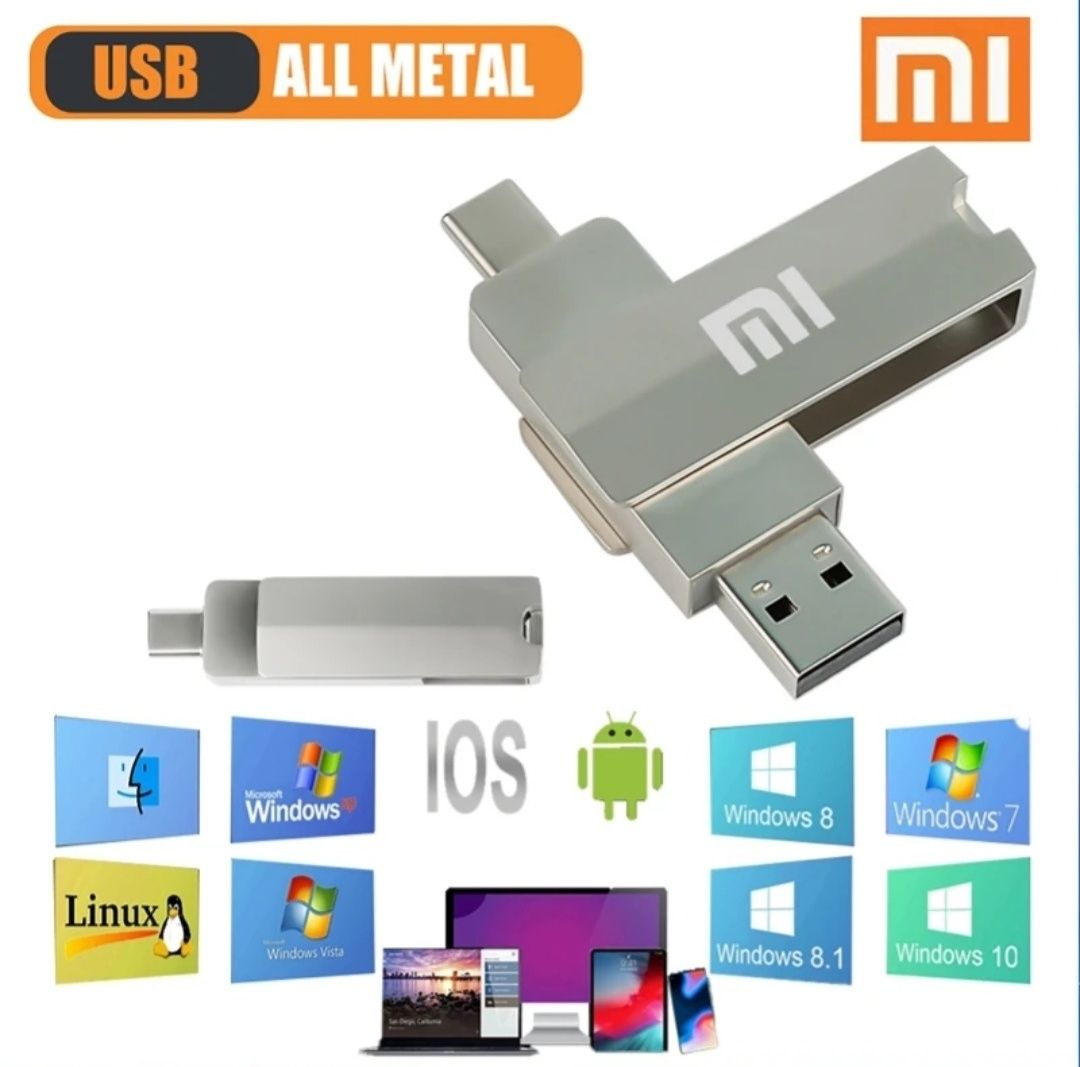 Флешка Xiaomi 2т usb type c, тайп с