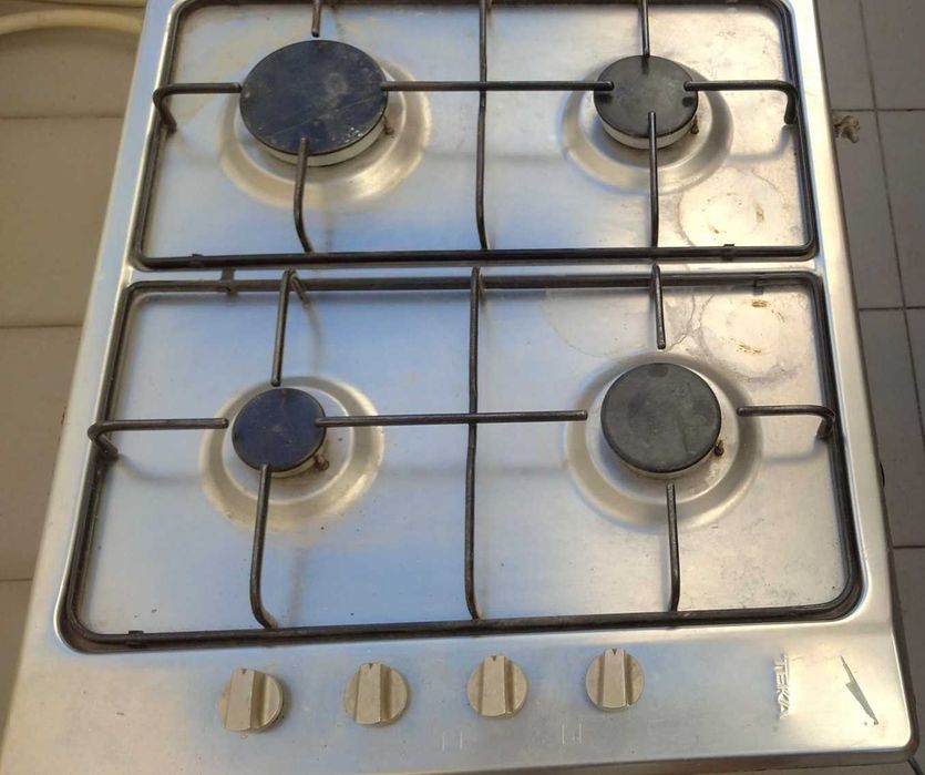 Placa fogão Teka a Gás 60x50 cm - Inox em bom estado