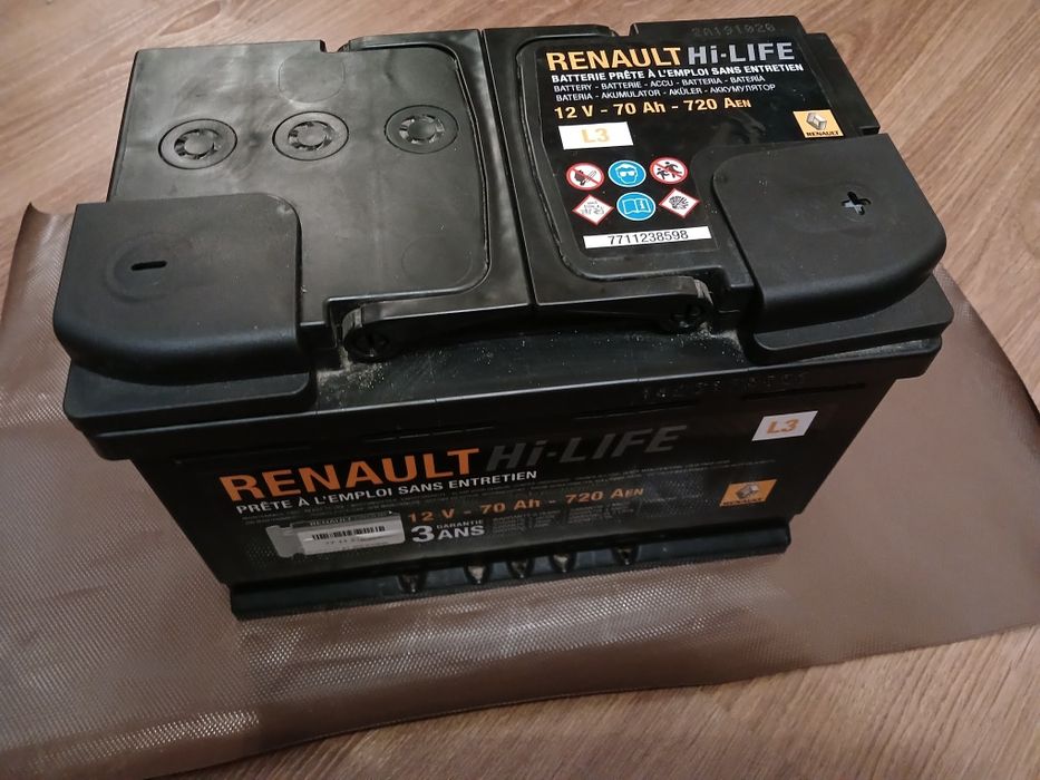 Акумулятор Renault 70 Ah