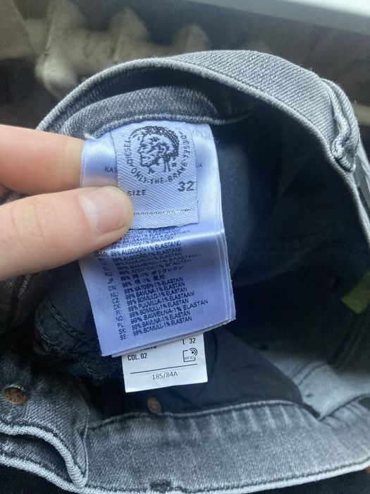 Сірі Джинси Diesel slim D-Luster