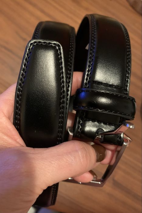 Cinto preto El Corte Inglés em pele