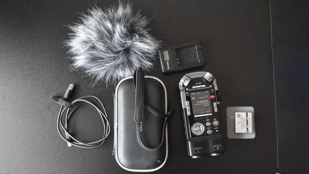 Gravador Profissional Olympus LS-100 + Acessórios