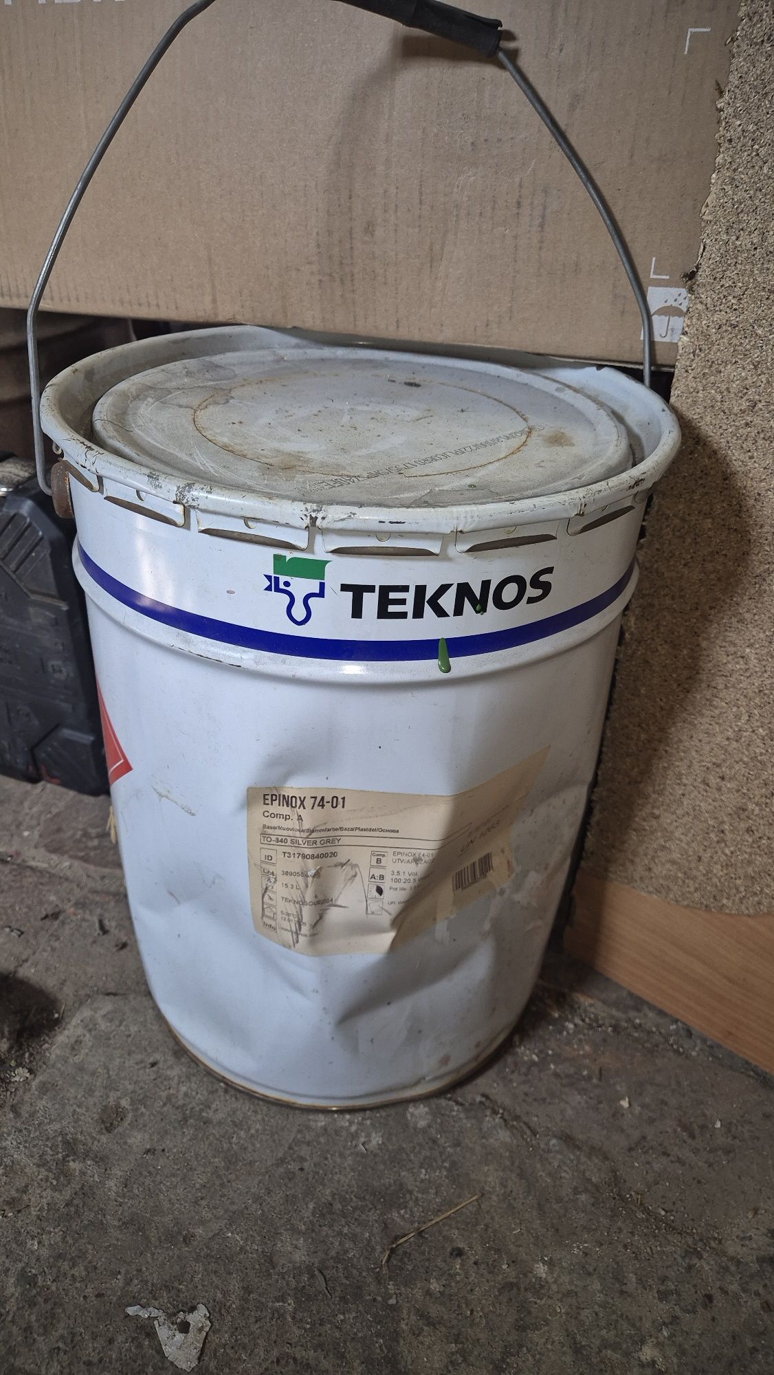 Farba epoksydowa szary metalik teknos ΕΡΙΝΟΧ 74-01