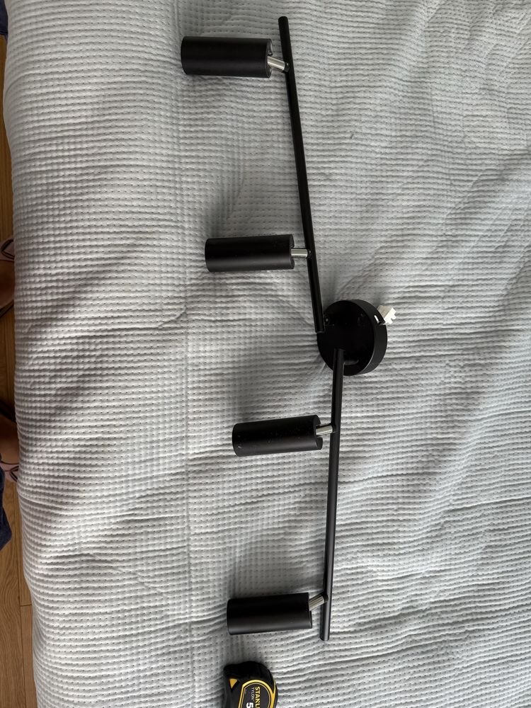 Lampa sufitowa żyrandol czarny loft