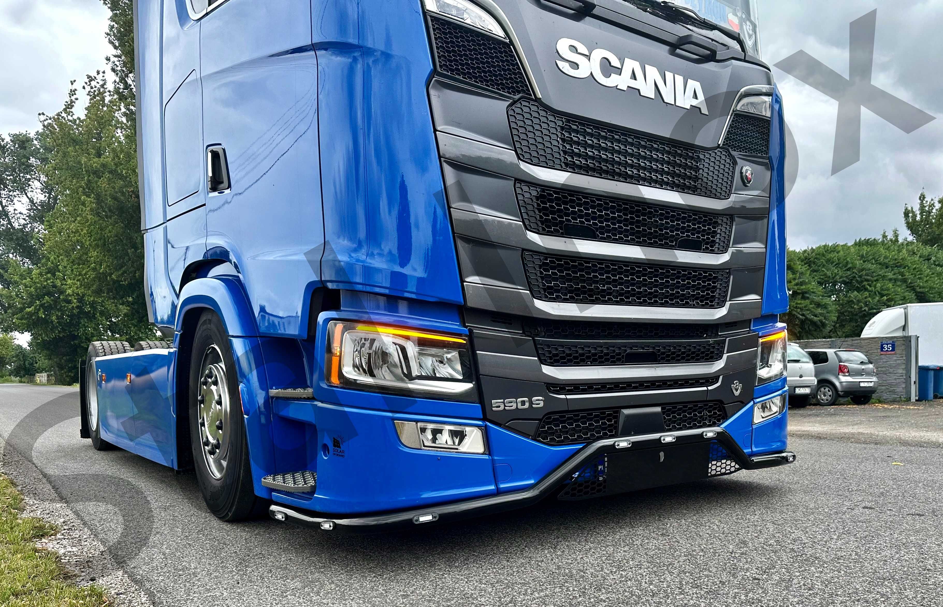 Orurowanie pod zderzak ze stali nierdzewnej Scania S / R