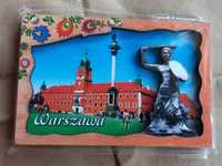 Magnes Warszawa 9,5x6 cm pamiątka souvenir suwenir np na lodówkę drzwi