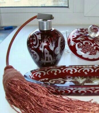 Цветной хрусталь бокалы фужеры Германия хрустальные