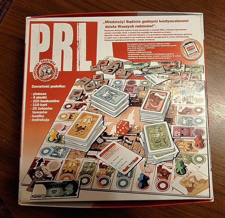 PRL – Planszowa Rozrywka Ludowa (gra planszowa, kompletna)