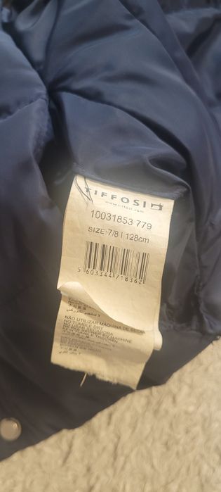 Colete reversível tifossi 7/8 anos