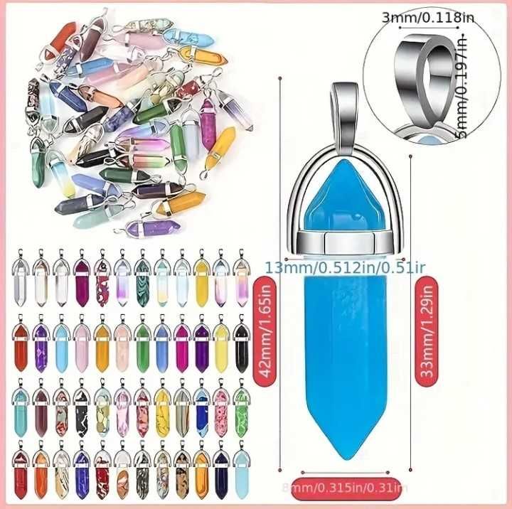 Conjunto 10 cristais de várias cores , pedras  para artesanato