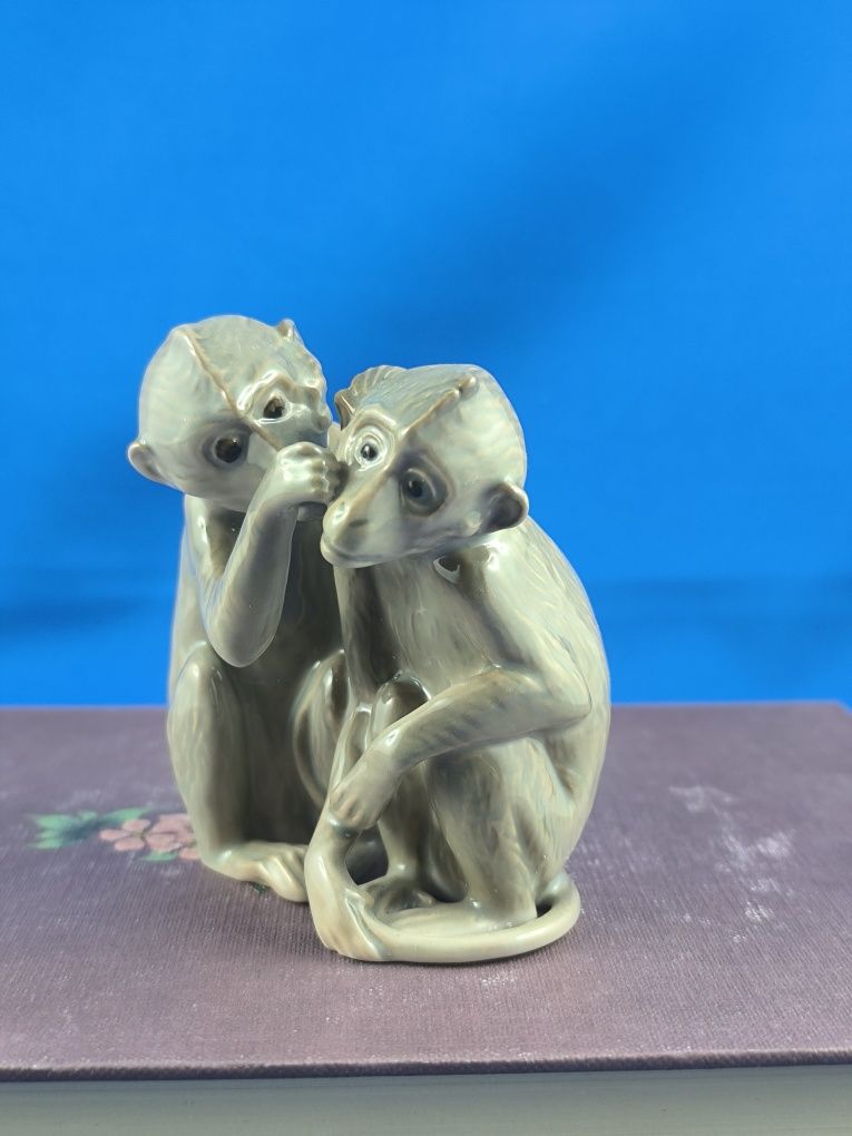 Para małp Bing&Grondahl Kopenhaga #porcelana #ozdoba #prezent #Dania