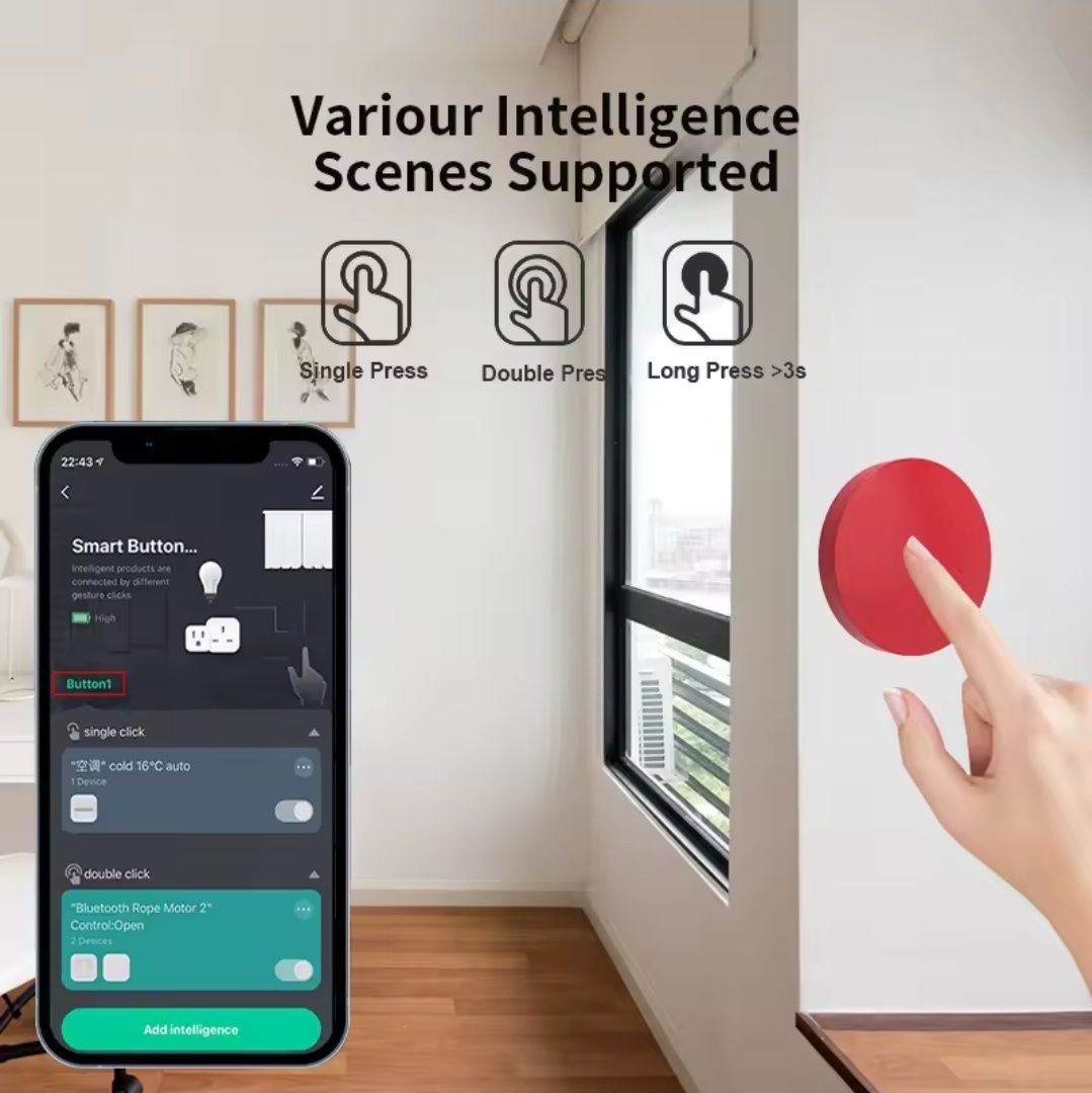Tuya zigbee botão inteligente