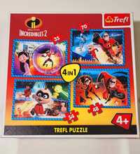 Disney Iniemamocni 2 puzzle 4 in 1