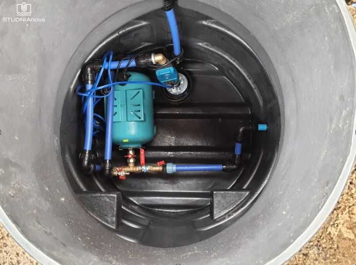 Studnie głębinowe, montaż pomp, przyłącza, zabudowy.