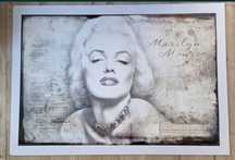 Dekoracja ścienna obraz duży Marilyn Monroe glamour home vintage