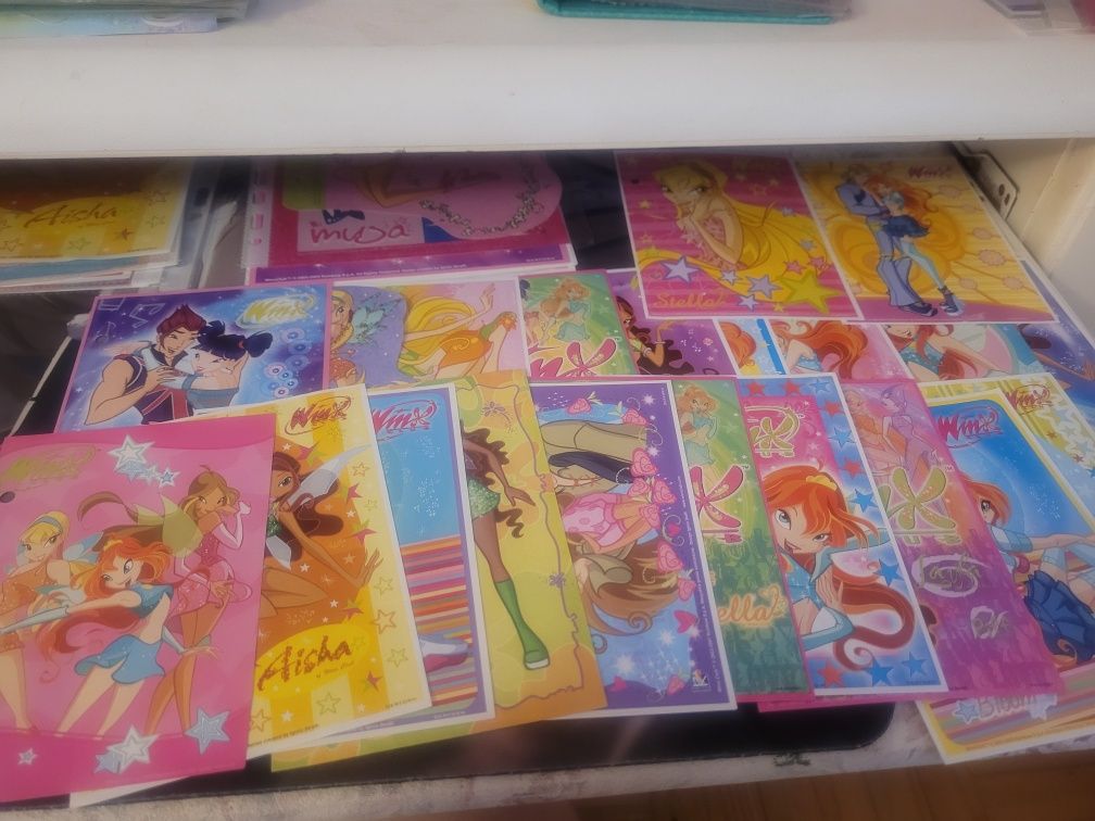 Karteczki kolekcjonerskie winx club małe i duże