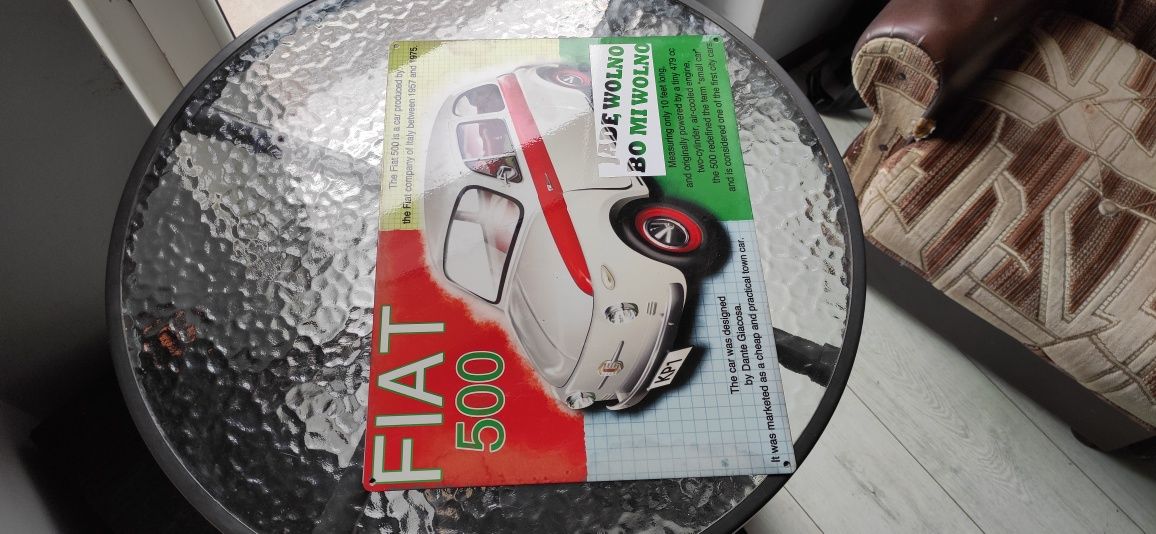 Tablica kolekcjonerska Fiat 500
