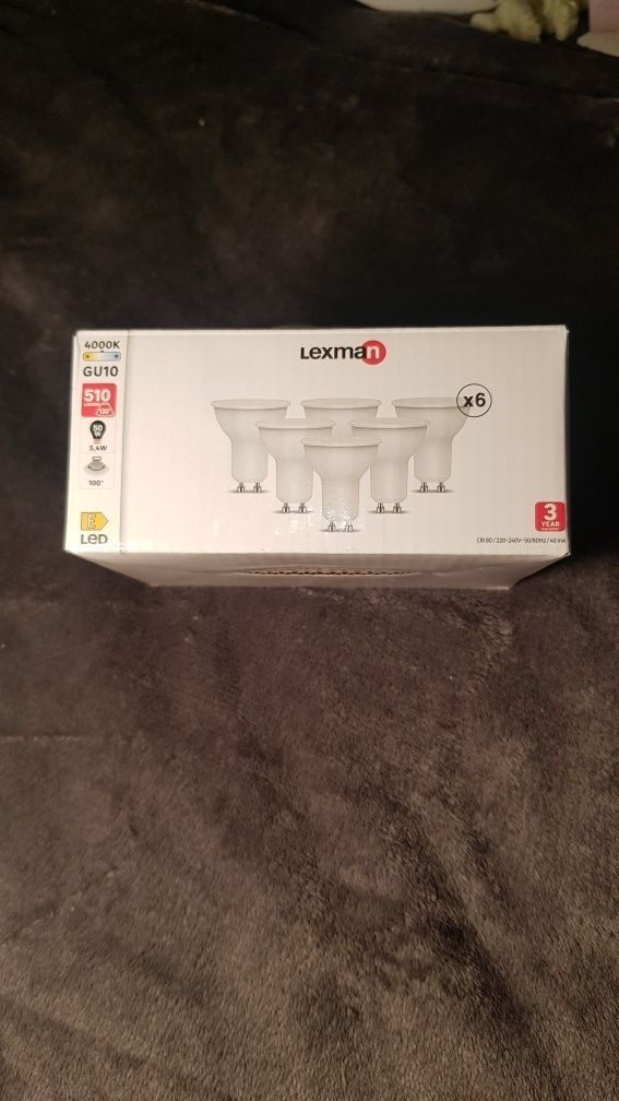 Żarówki LED "E" GU10 4000K 6 sz 220-240V / 50-60 Hz